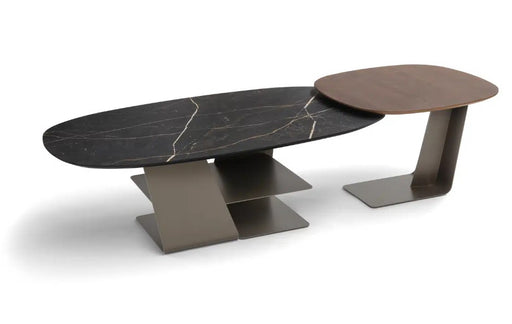 Choq salontafel hpl thunder Choq Top 23 salontafel noten fineer brees new world