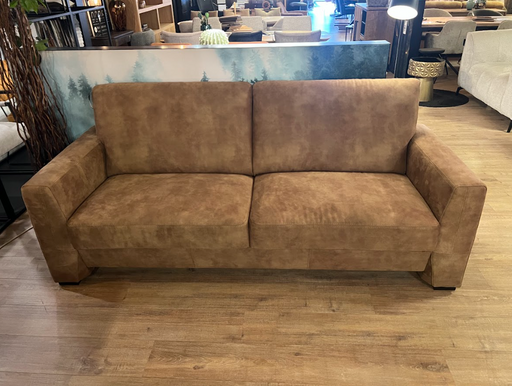 Clara-3-zits-bankleer-look-lichtbruin-aardetint-utrecht-sale-uitverkoop-showmodel-stiksel