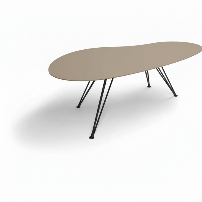 Cloudy organische eettafel fenix beige brees new world