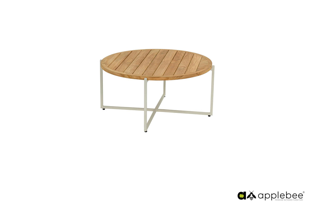 Condor Applebee salontafel teak en Oyster aluminium frame