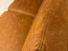 2-zits bank cognac microleder Bull stiksel
