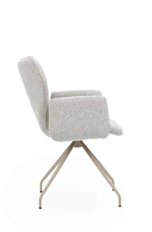 Draaibare eetkamerstoel met armleuning actu  he design