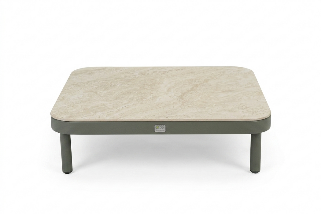 Salontafel Maui Applebee aluminium taupe/ keramiek