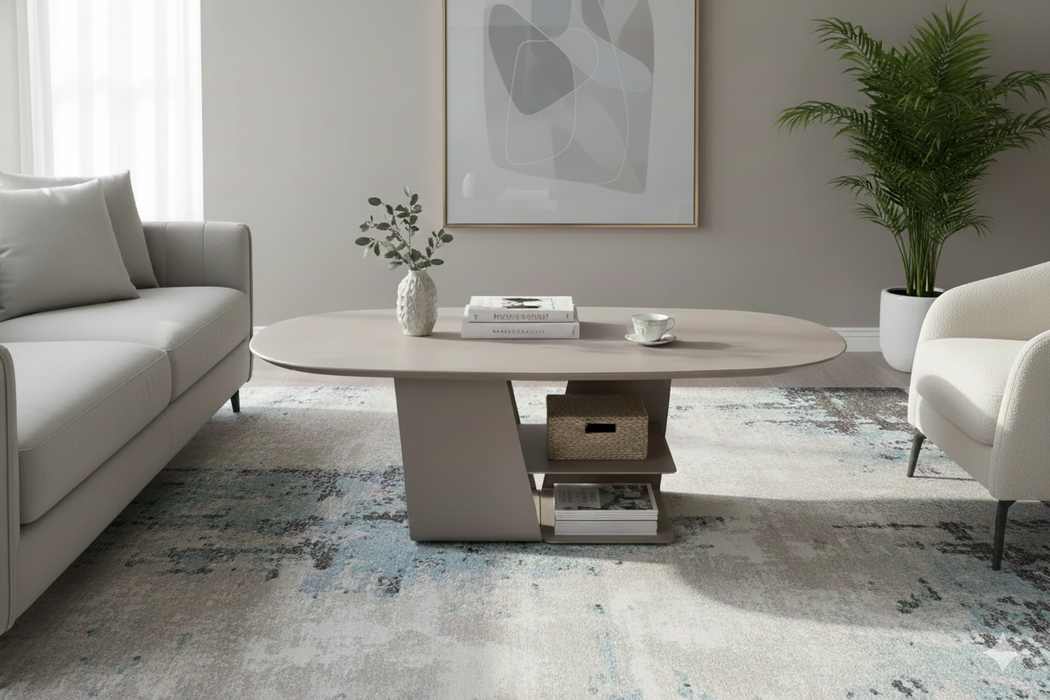 Keramiek salontafel Choq - Diamond Cream