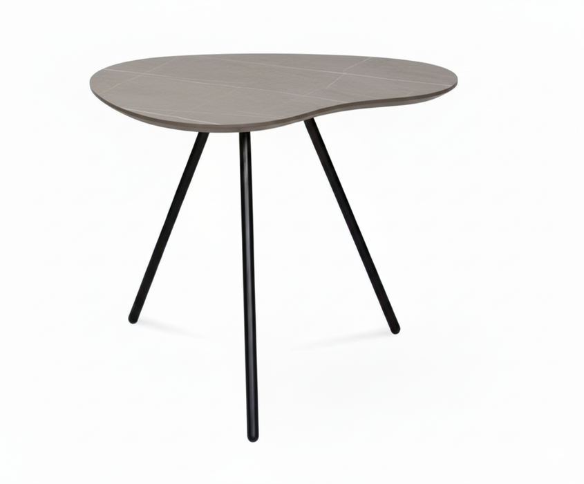 Cloudy HPL hoektafel in marmerlook - Set van 2