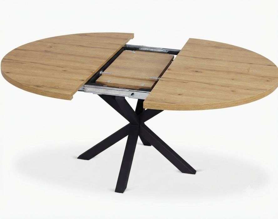 Ronde uitschuifbare eettafel Isla - verschillende maten en kleuren