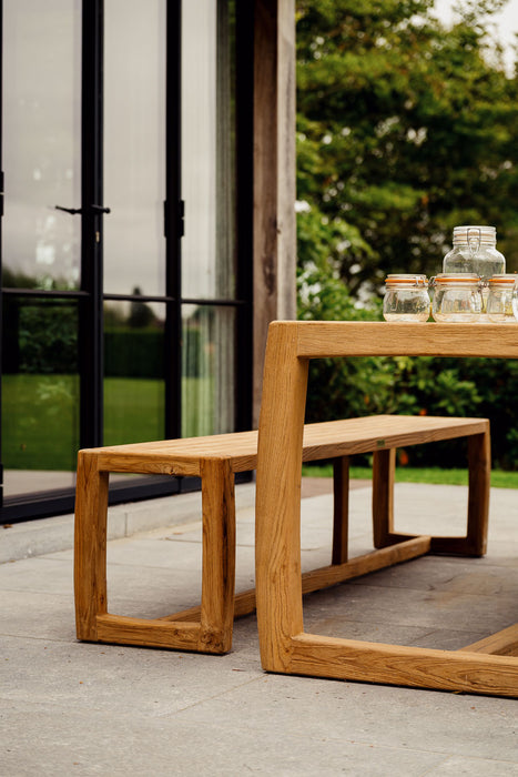 Robuuste teak tafel Manon - Gescova