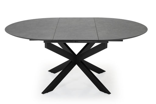 HPL caviar silver ronde uitschuiftafel levi