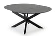 HPL uitschuifbare eettafel travertin look levi