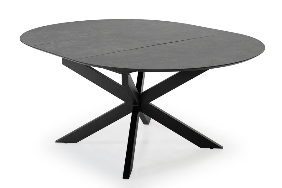 HPL uitschuifbare eettafel travertin look levi