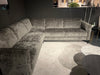 Hoek-bank-elementen-Savana-Anker-L253xB253xD88cm-zitmeubel-zilver-grijs-velvet-velours-vastekussens-pootjes-zwart-Bilthoven-sale-uitverkoop-showmodel