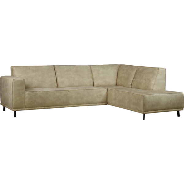 Oklahoma hoekbank - Antraciet of Naturel velvet | Showmodelaanbieding