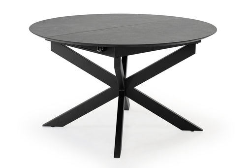 Industriele uitschuiftafel rond levi 