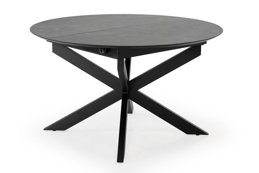 Industriele uitschuiftafel rond levi 