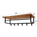 Kapstok Edge roede en hoedenplank 6 haken