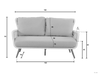 Key Largo Sofa 2zits afmetingen apple bee