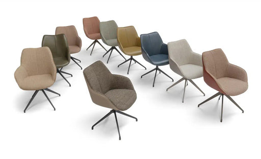 Kuipstoel eetkamer Kiq Arm - vaste vierteen