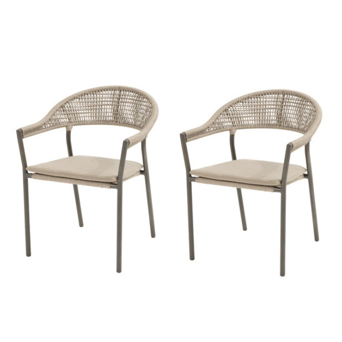 Sienna stapelbare tuinstoel terre 2x - Taste 4SO