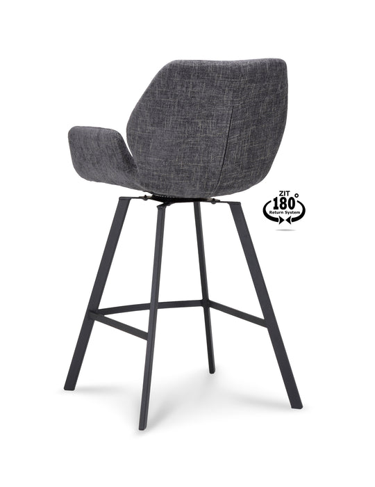 ALPHA HOME Barkruk met voetensteun, barstoel zonder rugleuning, zwart, barkruk van PU-leer, zithoogte 61 cm, barstoelen, rugvrije kruk met dik kussen en robuust verchroomd metalen frame, 1 stuk ALPHA HOME Barkruk met voetensteun, barstoel zonder rugleuning, zwart, barkruk van PU-leer, zithoogte 61 cm, barstoelen, rugvrije kruk met dik kussen en robuust verchroomd metalen frame, 1 stuk