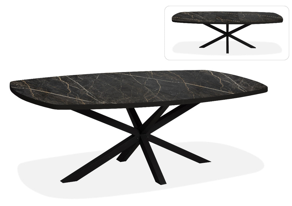 Mito marmere uitschuiftafel lamulux marble bromo 