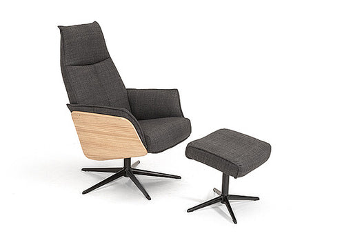 Moderne relaxfauteuil met voetenbank Hjort Knudsen 3466