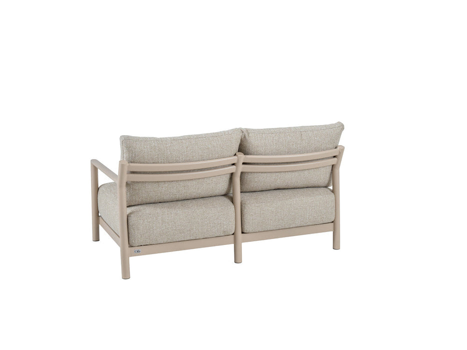 Mykonos 2.5seater bench arm rechts latte 4 seasons outdoor