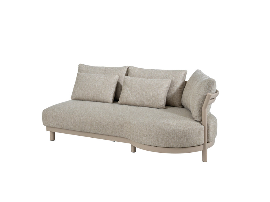  Mykonos cuddle bench 3 seater links latte 4 seasons outdoor