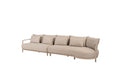 Mykonos modular bench latte  4 seaons outdoor