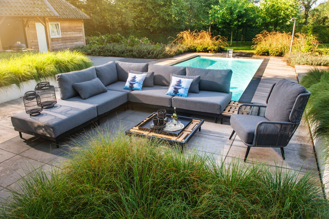 Natsu-cornerset-black-kurai-Tsubasa-lounge-chair-black-darkgrey