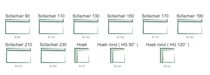 Ronde eetbank Otterlo 120 cm