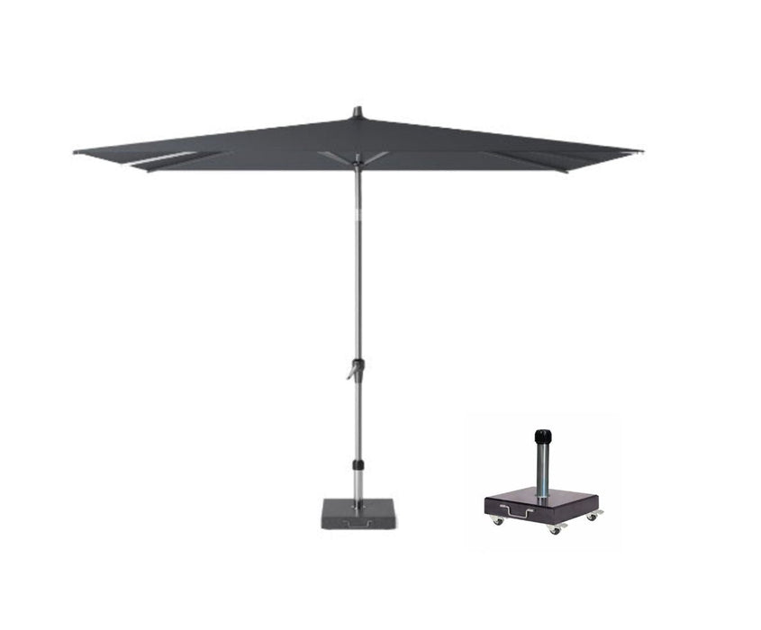 Riva Platinum vierkante parasol 250 x 250 cm antraciet