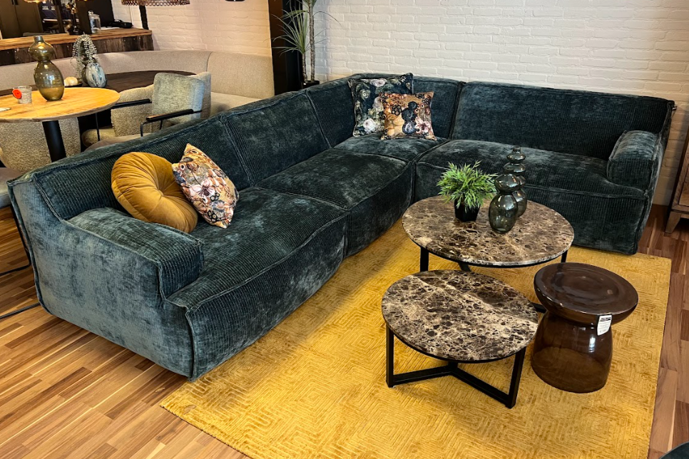 Plantani-blauw-ribstof-zitzak-hoekbank-plofbank-loungebank-vlinderstiksel-uitverkoop-sale-utrecht-318x253cm-easysofa