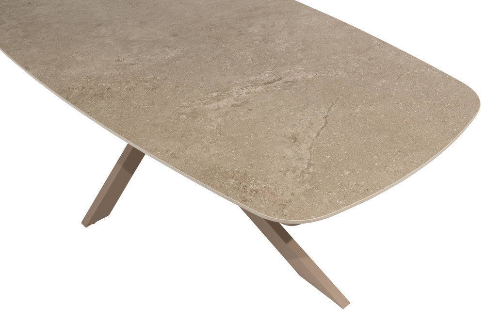 Prado barrel table ceramic Latte taste by 4 seasons outdoor