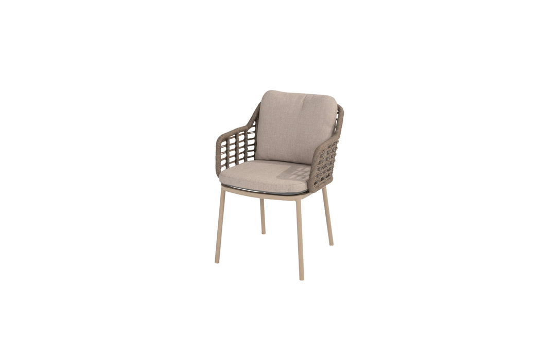 Puglia natuurlijke waterbestendige rope tuinstoel late taste by 4 seasons outdoor