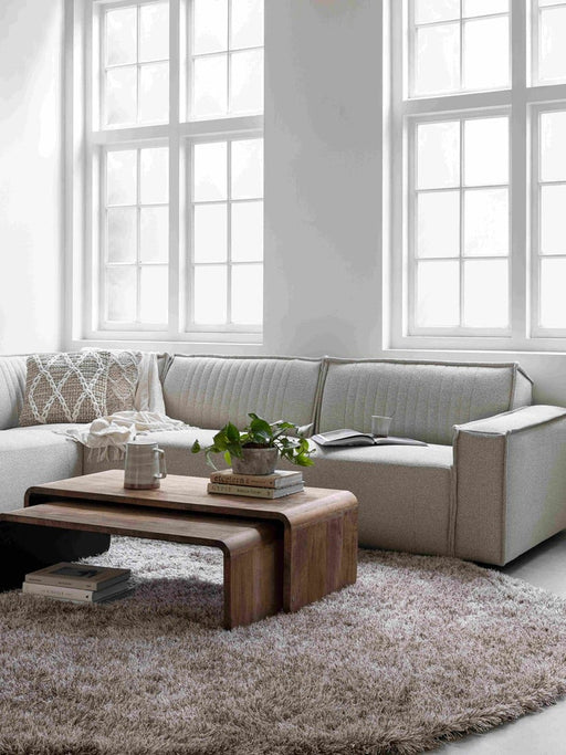 Rally hoekbank in poodle beige uitverkoop must living