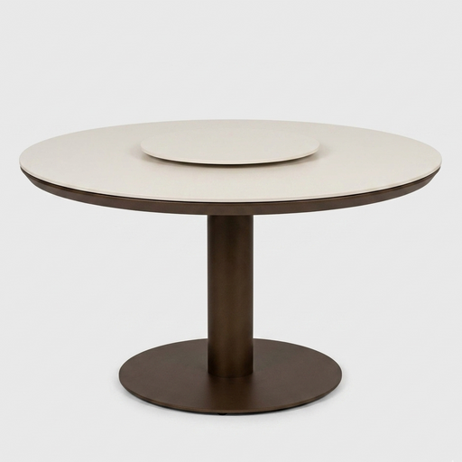 Ronde melville tafel bronze frame  apple bee