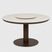 Ronde melville tafel bronze frame  apple bee