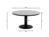 Ronde_tuintafel_160_cm melville afmetingen