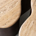 Close-up travertin blad