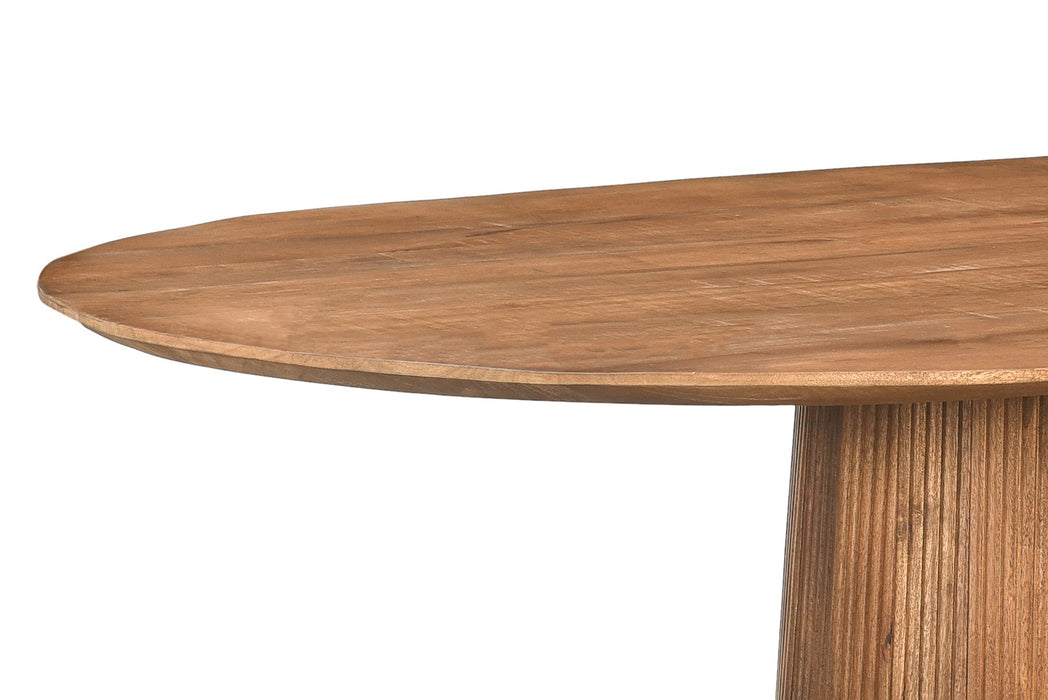 Salvator eettafel mangohout naturel kleur.