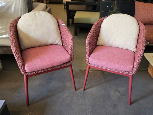 Set van 2 roze tuinstoelen quinn applebee uniek prototype