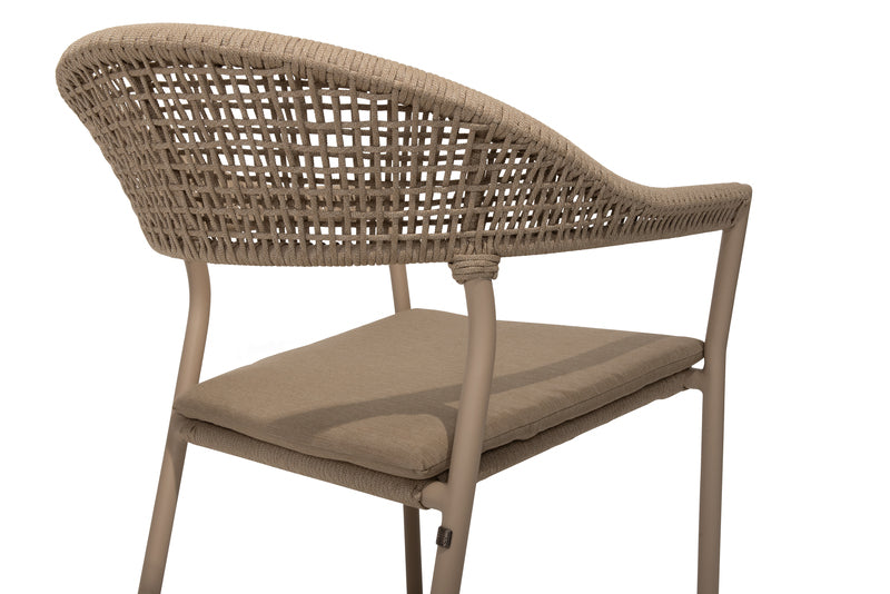 Sienna stackable dining chair Latte Taste 4SO