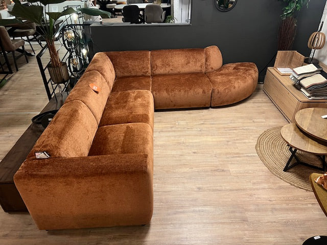 Bank met ronde vorm hoek element