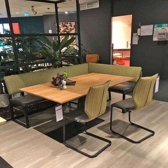 Hoek eetbank voor tafels van 160 t/m 240 cm - Solution