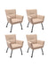 set van 4 eetkamerstoelen