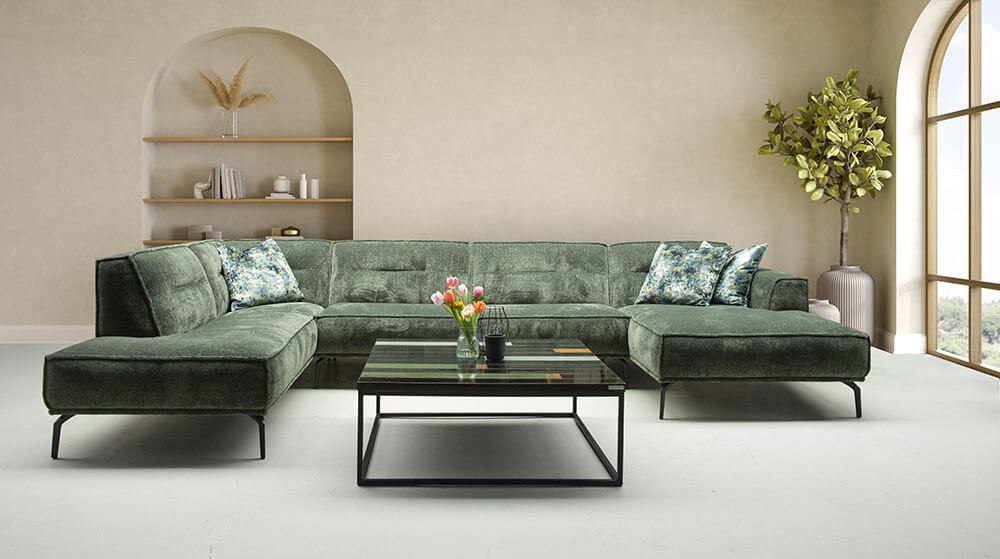 Stratos hoekbank van het anker op maat gemaakt