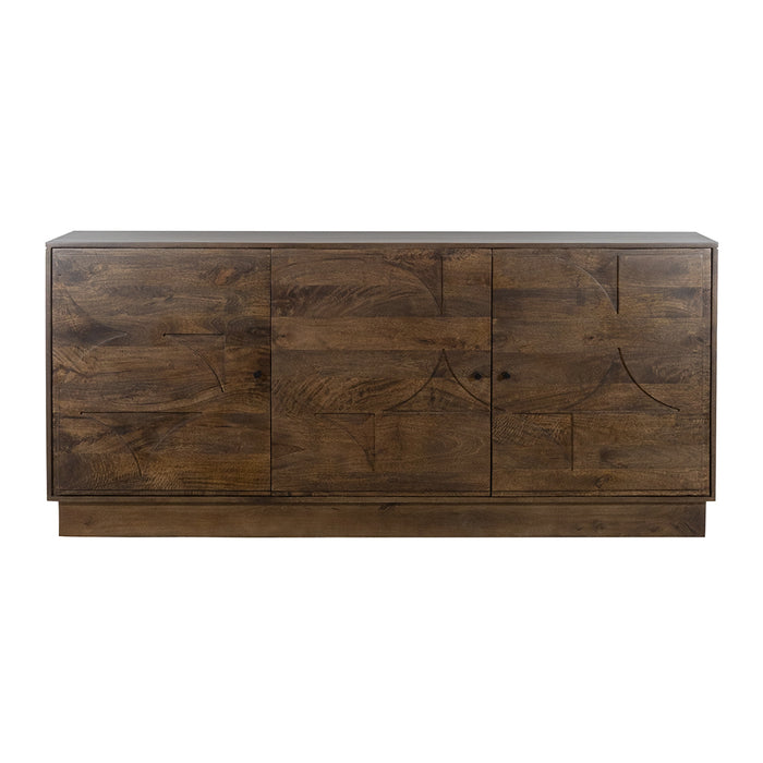 TV-dressoir-180cm-3deuren-Mango-Brown-Walnut-Kaapstad-Collection-tropisch-hout-organisch-rond-figuren-retro-sidetable-Wallnoot-utrecht-bruin-180cm40cm80