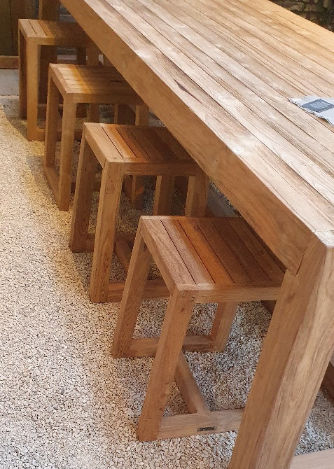 Teakhout kruk voor buiten hermosa