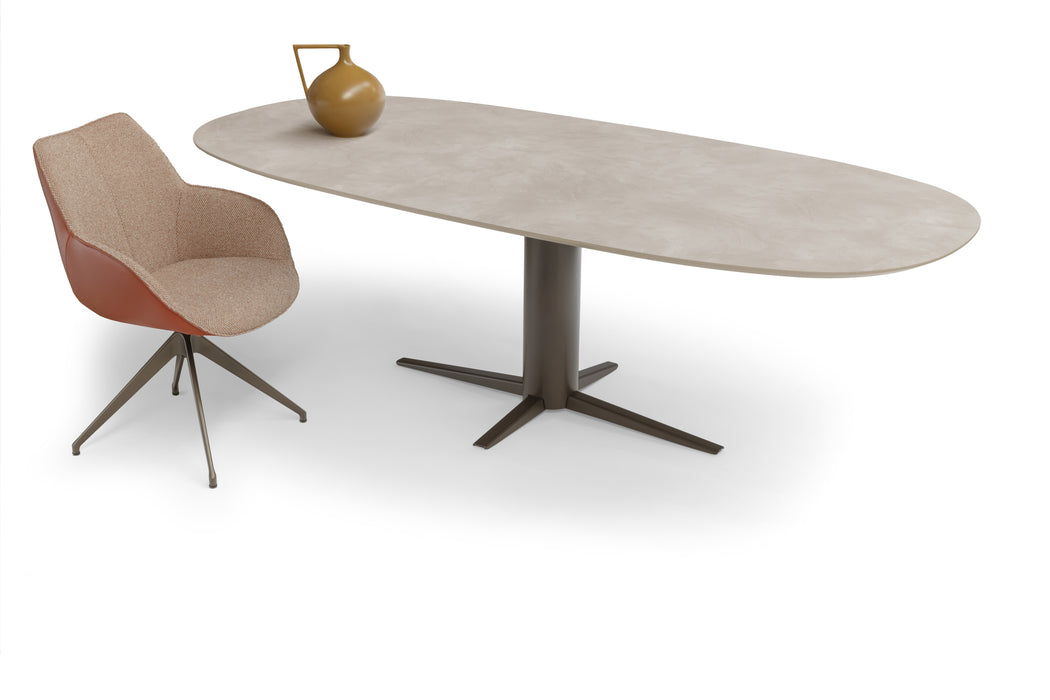 Thor eettafel hpl sandstone blad superellips BREE'S NEW WORLD