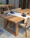 robuuste tuintafel van gerecycled teakhout Victoria gescova